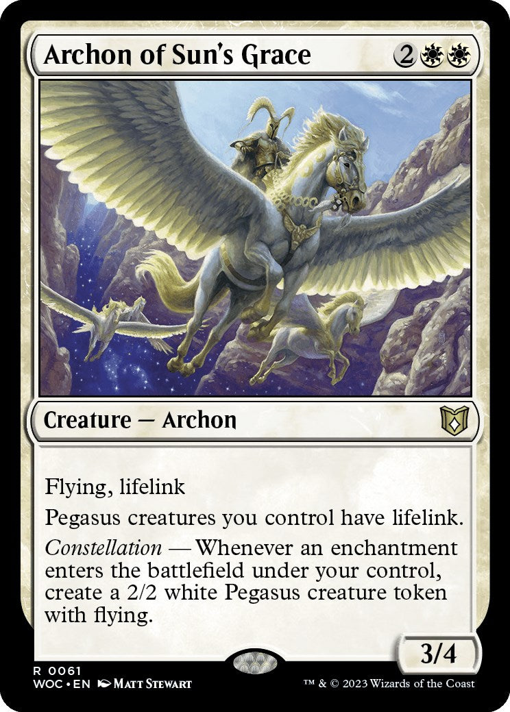 Archon of Sun's Grace [Wilds of Eldraine Commander] | Devastation Store