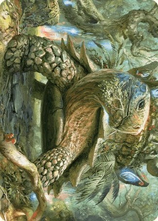 Blossoming Tortoise Art Card [Wilds of Eldraine Art Series] | Devastation Store