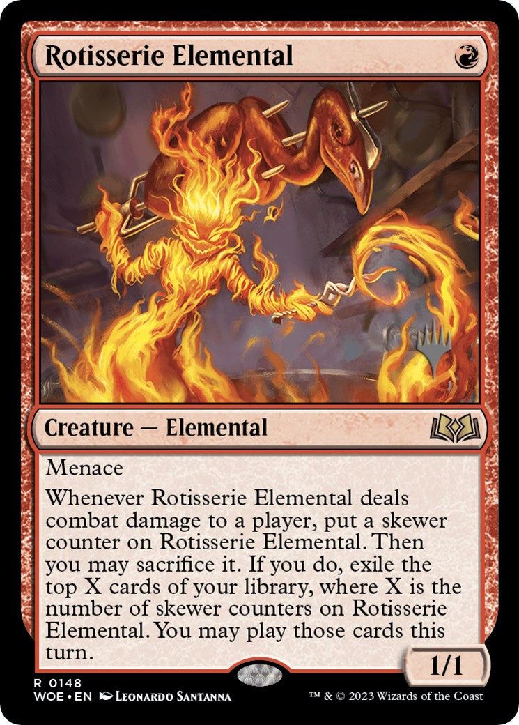 Rotisserie Elemental (Promo Pack) [Wilds of Eldraine Promos] | Devastation Store