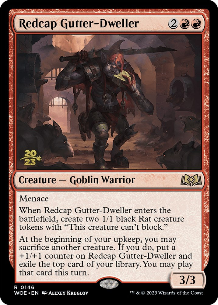 Redcap Gutter-Dweller [Wilds of Eldraine Prerelease Promos] | Devastation Store