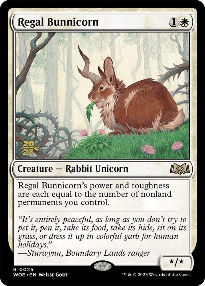 Regal Bunnicorn [Wilds of Eldraine Prerelease Promos] | Devastation Store