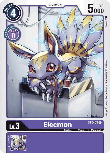 Elecmon [ST6-05] [Starter Deck: Venomous Violet] | Devastation Store