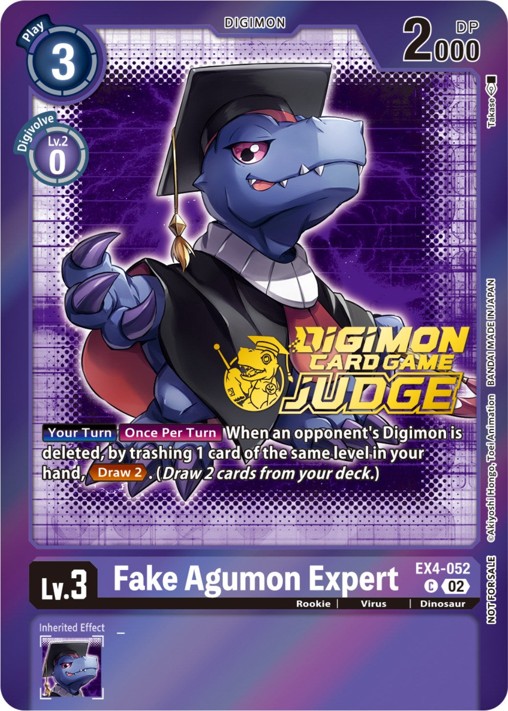 Fake Agumon Expert [EX4-052] (Judge Pack 4) [Alternative Being Booster Promos] | Devastation Store