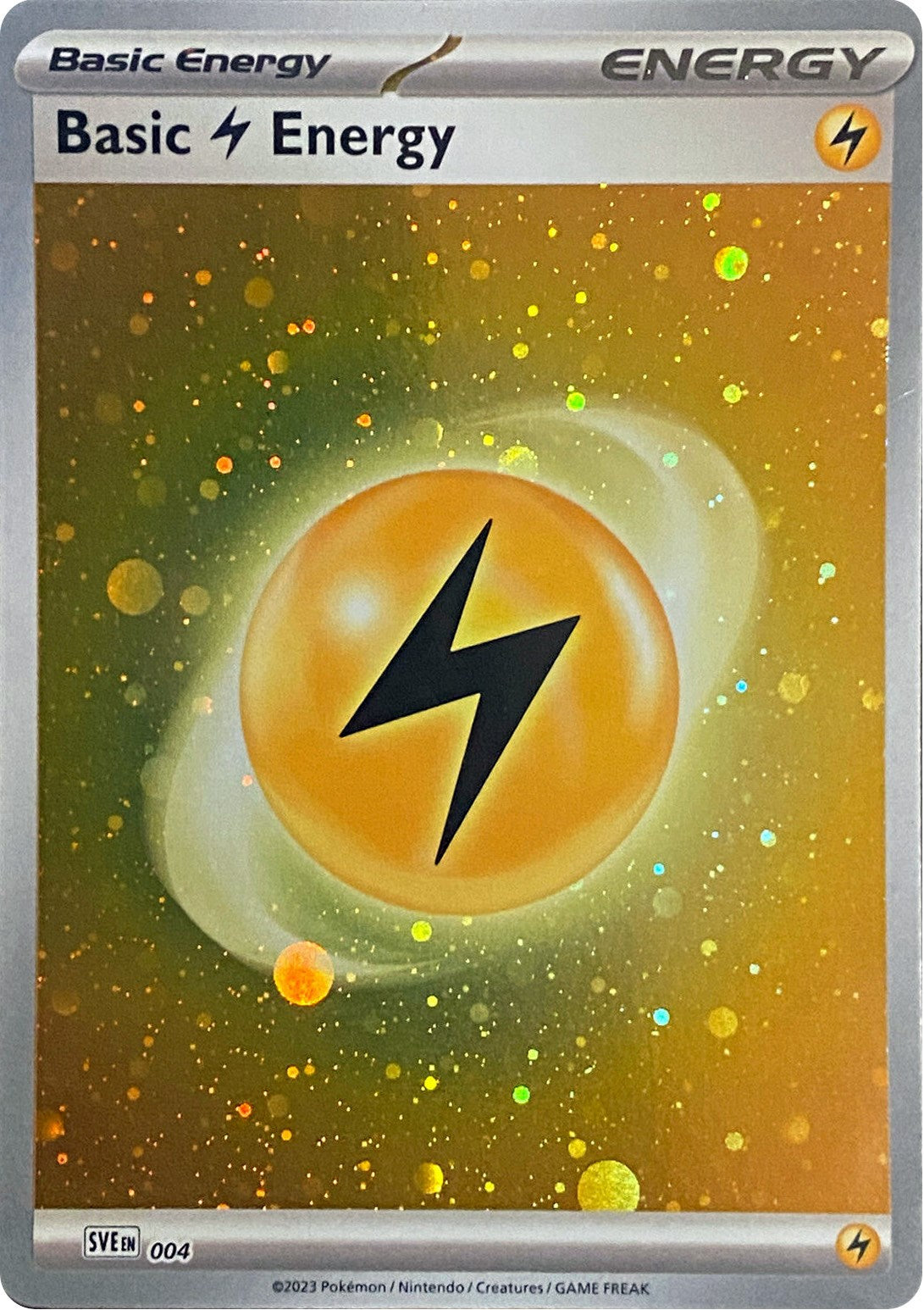 Basic Lightning Energy (004) (Cosmos Holo) [Scarlet & Violet: Base Set] | Devastation Store
