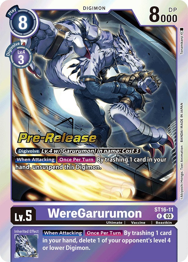 WereGarurumon [ST16-11] [Starter Deck: Wolf of Friendship Pre-Release Cards] | Devastation Store