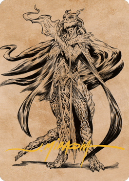Lozhan, Dragons' Legacy Art Card (Gold-Stamped Signature) [Commander Legends: Battle for Baldur's Gate Art Series] | Devastation Store