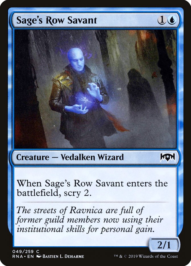 Sage's Row Savant [Ravnica Allegiance] | Devastation Store