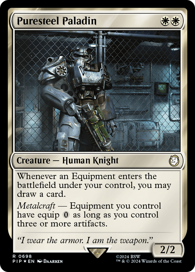 Puresteel Paladin (Surge Foil) [Fallout] | Devastation Store