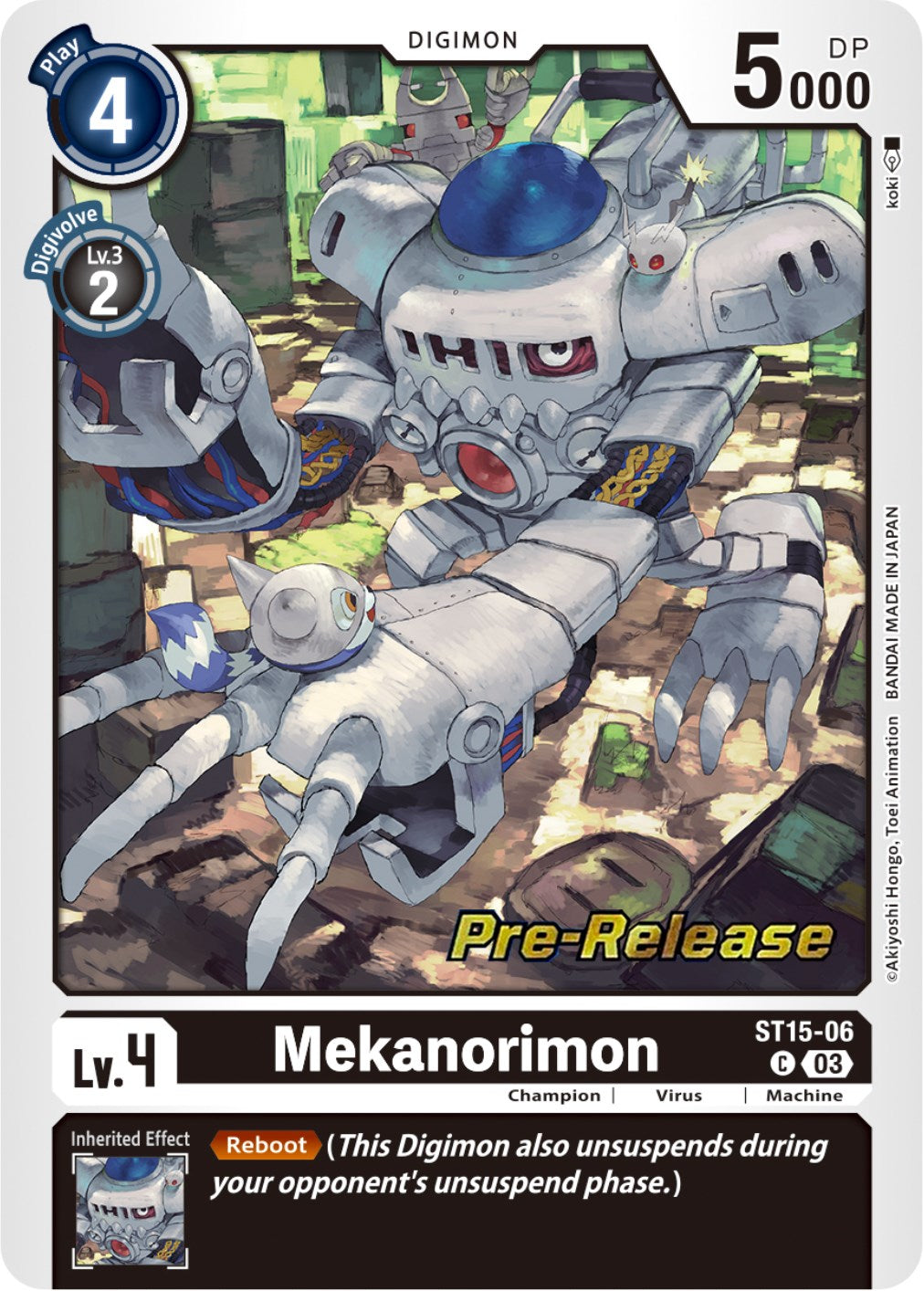 Mekanorimon [ST15-06] [Starter Deck: Dragon of Courage Pre-Release Cards] | Devastation Store