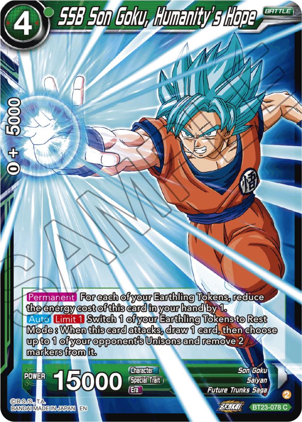SSB Son Goku, Humanity's Hope (BT23-078) [Perfect Combination] | Devastation Store