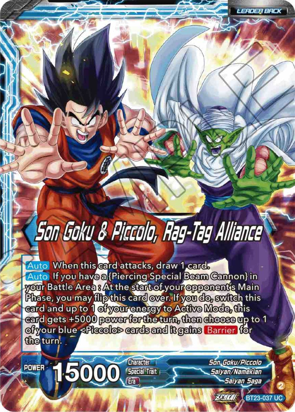 Son Goku // Son Goku & Piccolo, Rag-Tag Alliance (BT23-037) [Perfect Combination] | Devastation Store