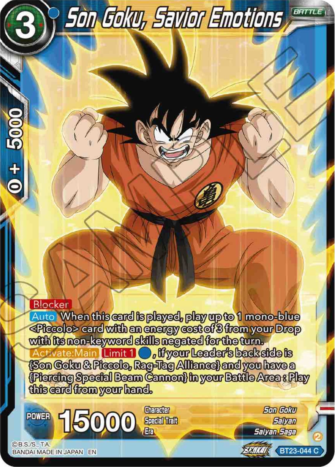 Son Goku, Savior Emotions (BT23-044) [Perfect Combination] | Devastation Store