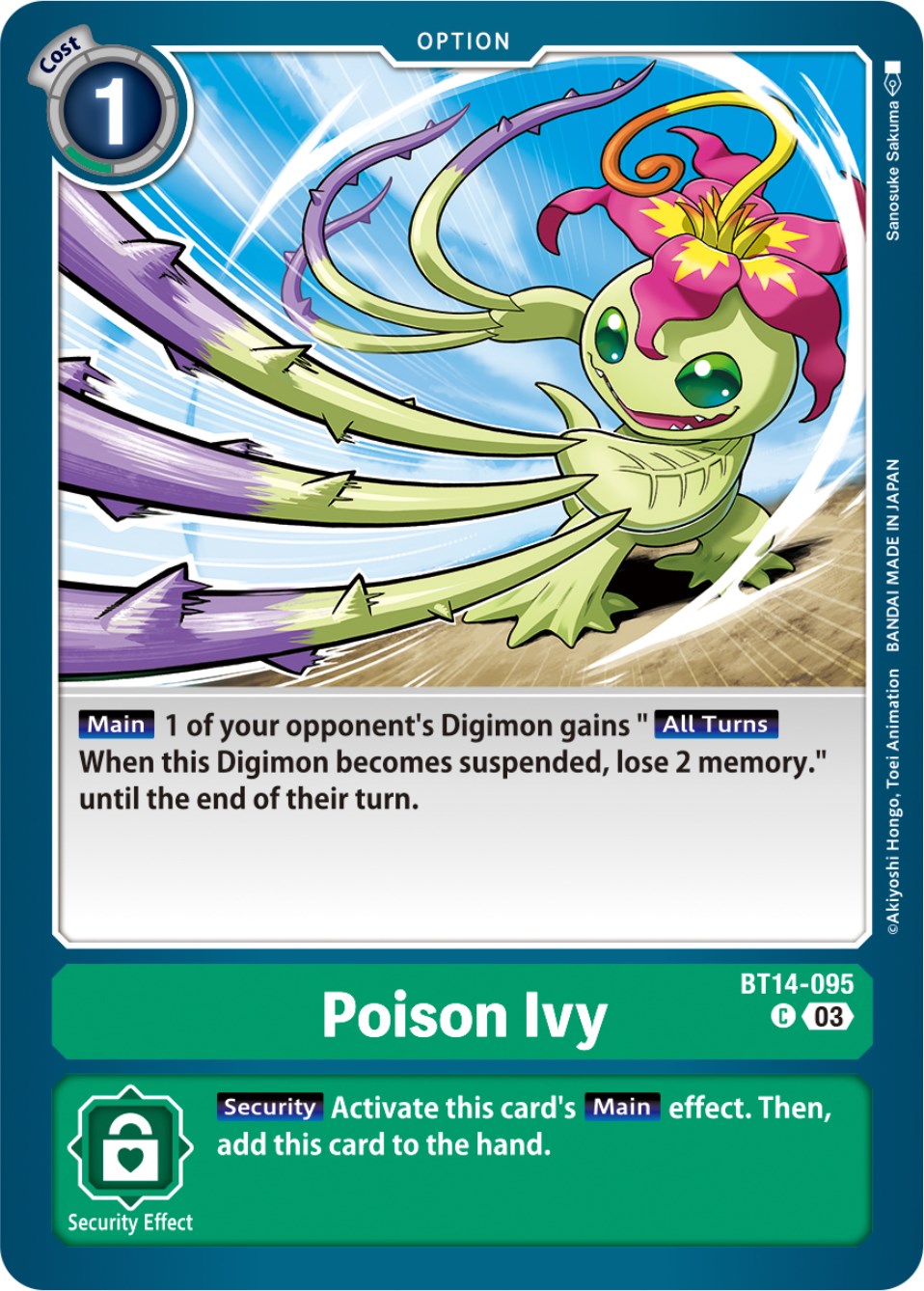 Poison Ivy [BT14-095] [Blast Ace] | Devastation Store