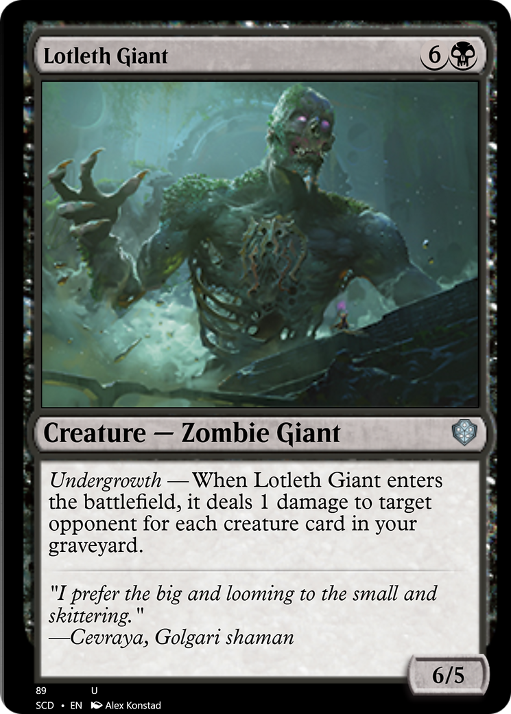 Lotleth Giant [Starter Commander Decks] | Devastation Store