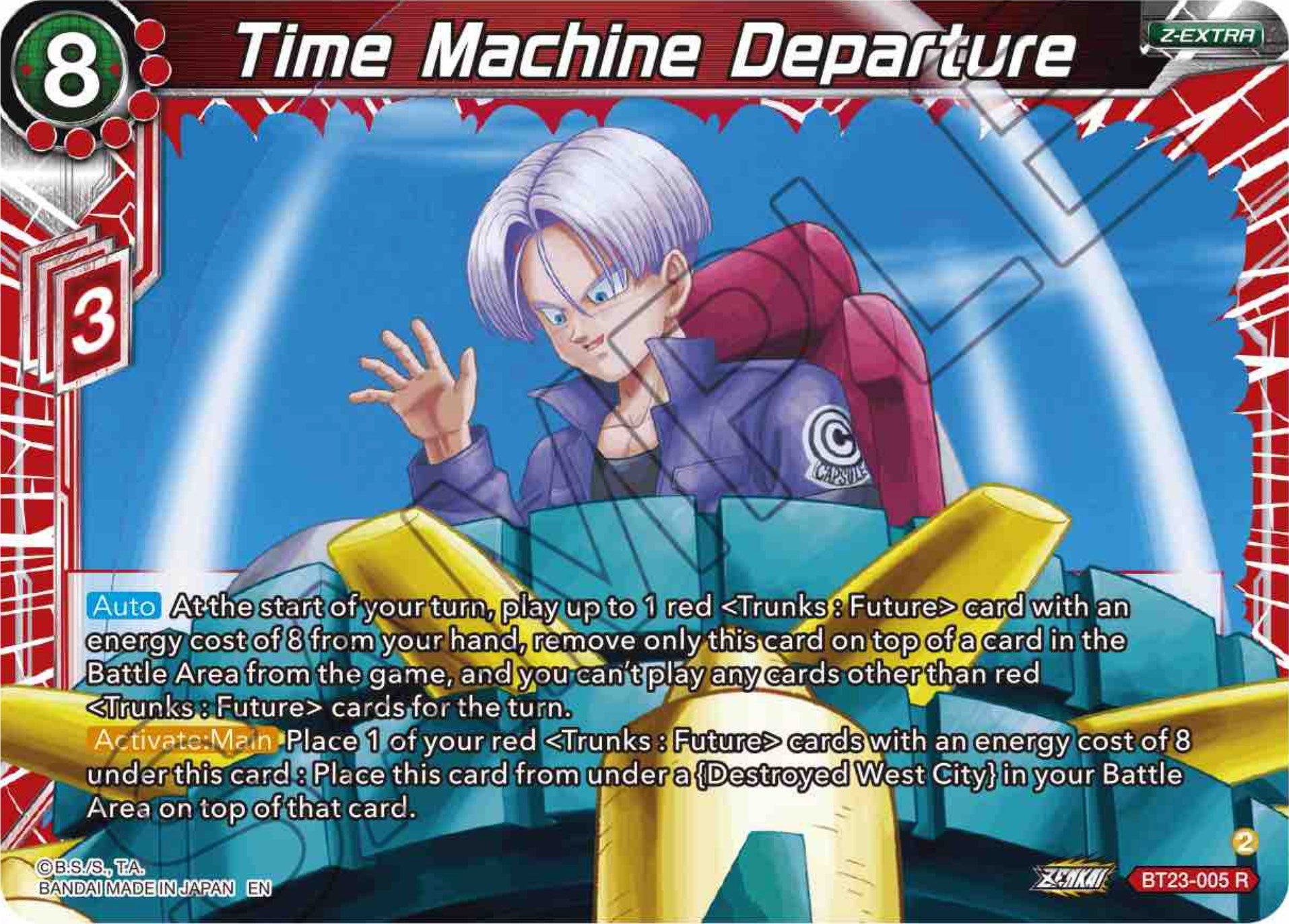 Time Machine Departure (BT23-005) [Perfect Combination] | Devastation Store
