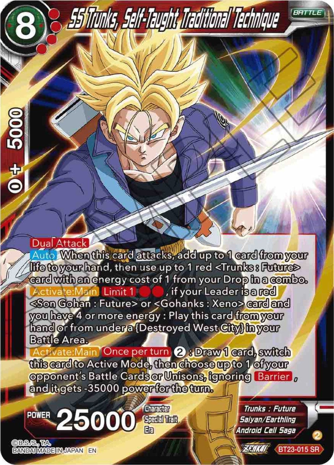 SS Trunks, Self-Taught Traditional Technique (BT23-015) [Perfect Combination] | Devastation Store