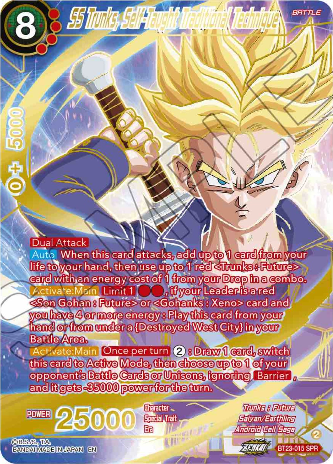 SS Trunks, Self-Taught Traditional Technique (SPR) (BT23-015) [Perfect Combination] | Devastation Store