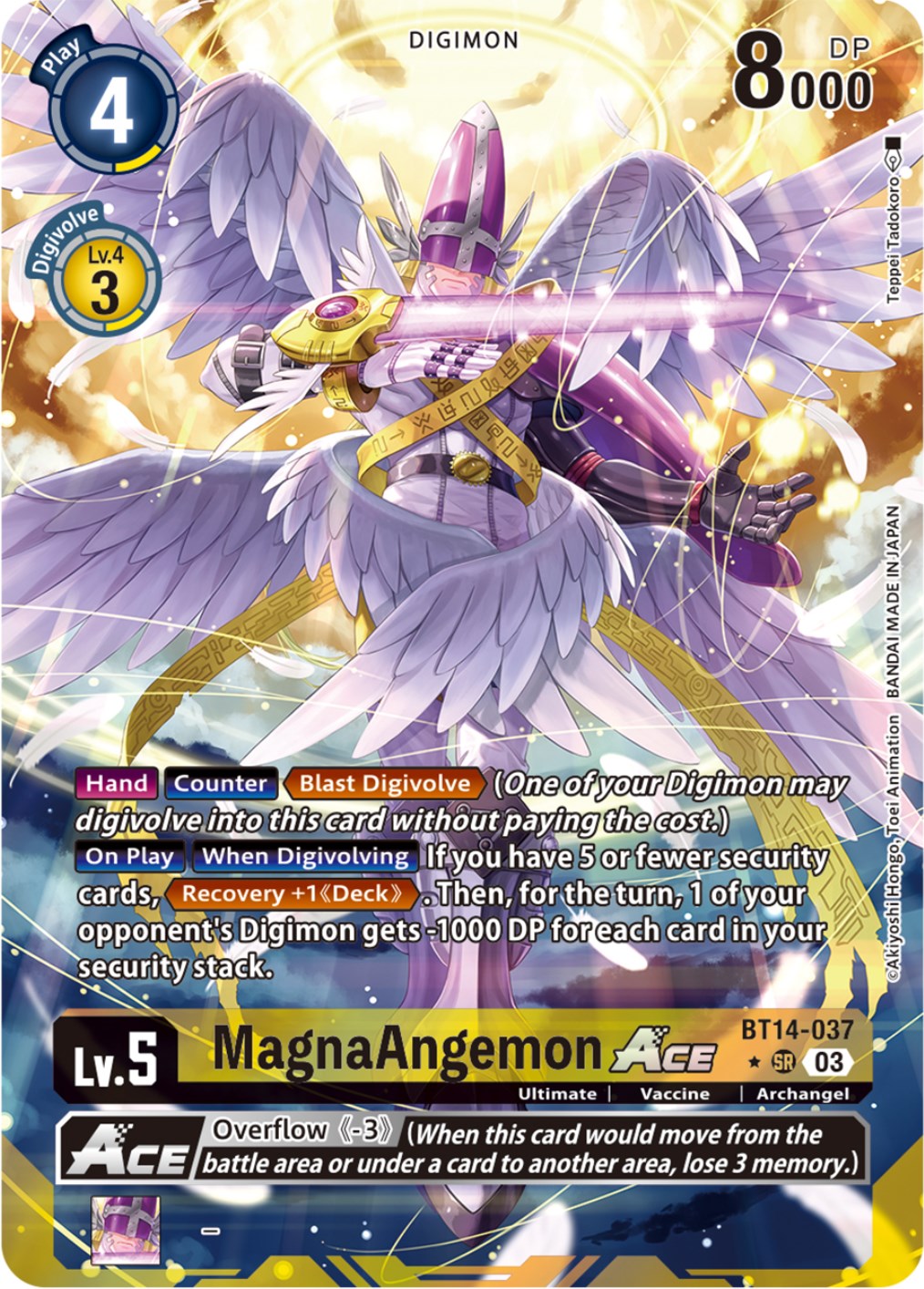 MagnaAngemon Ace [BT14-037] (Alternate Art) [Blast Ace] | Devastation Store