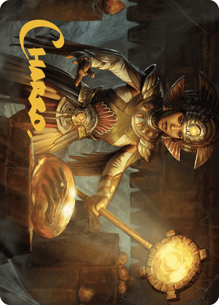Curator of Sun's Creation Art Card (Gold-Stamped Signature) [The Lost Caverns of Ixalan Art Series] | Devastation Store