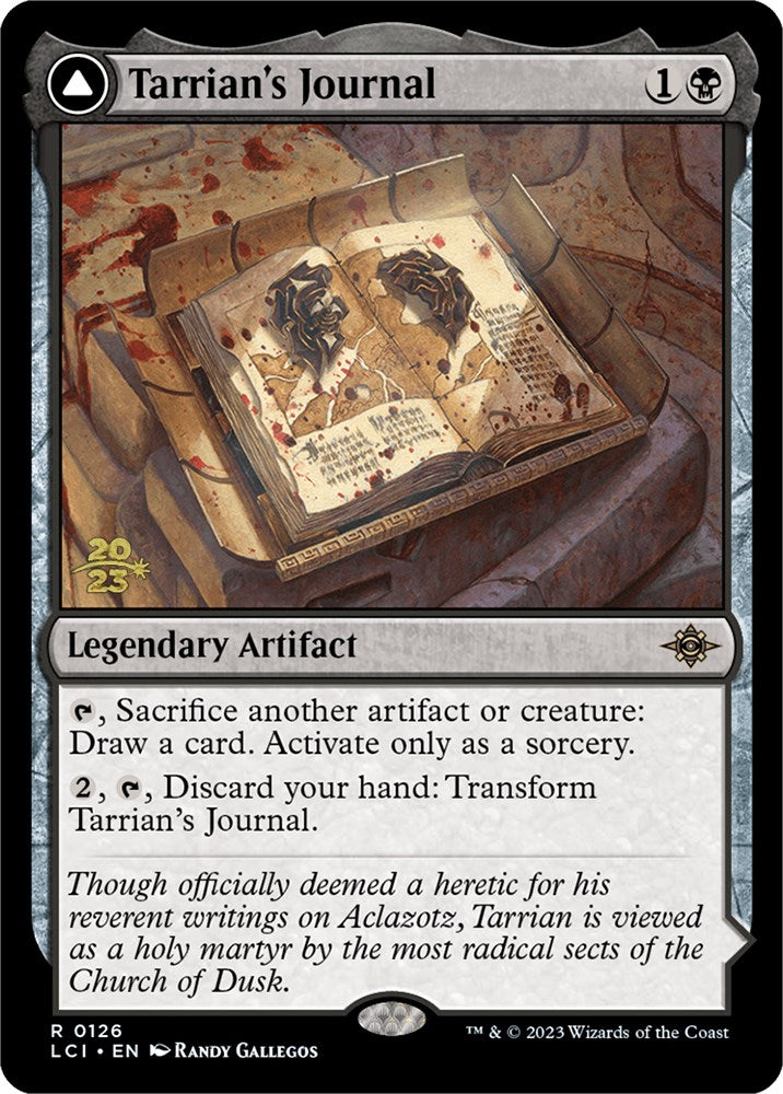 Tarrian's Journal // The Tomb of Aclazotz [The Lost Caverns of Ixalan Prerelease Cards] | Devastation Store