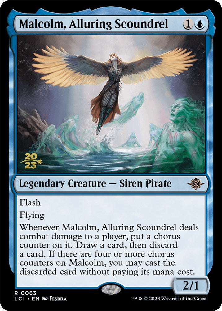 Malcolm, Alluring Scoundrel [The Lost Caverns of Ixalan Prerelease Cards] | Devastation Store