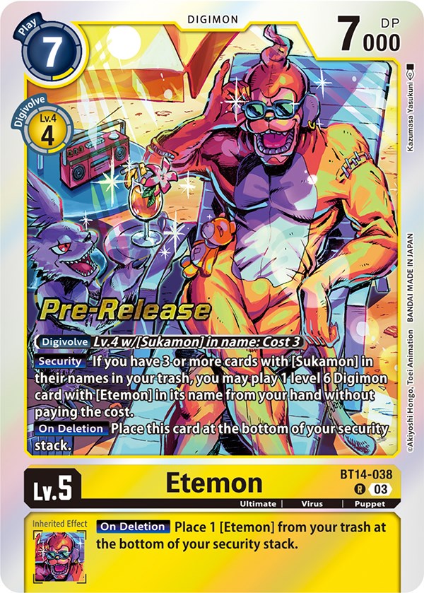 Etemon [BT14-038] [Blast Ace Pre-Release Cards] | Devastation Store