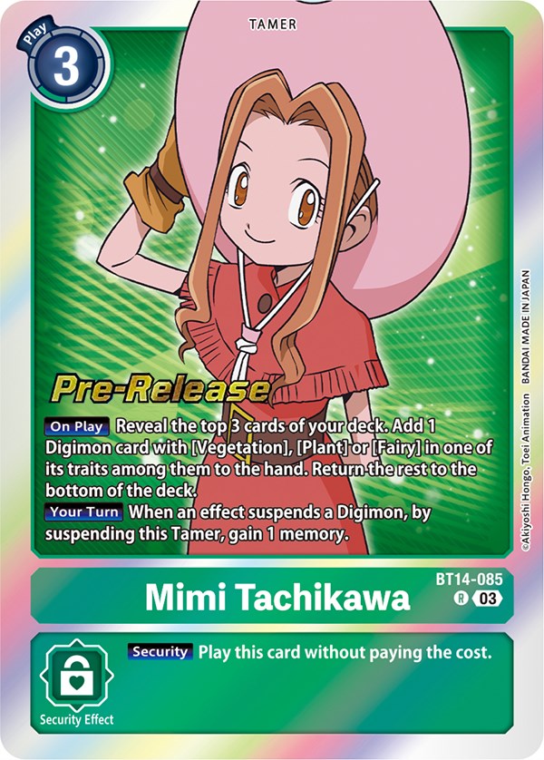 Mimi Tachikawa [BT14-085] [Blast Ace Pre-Release Cards] | Devastation Store