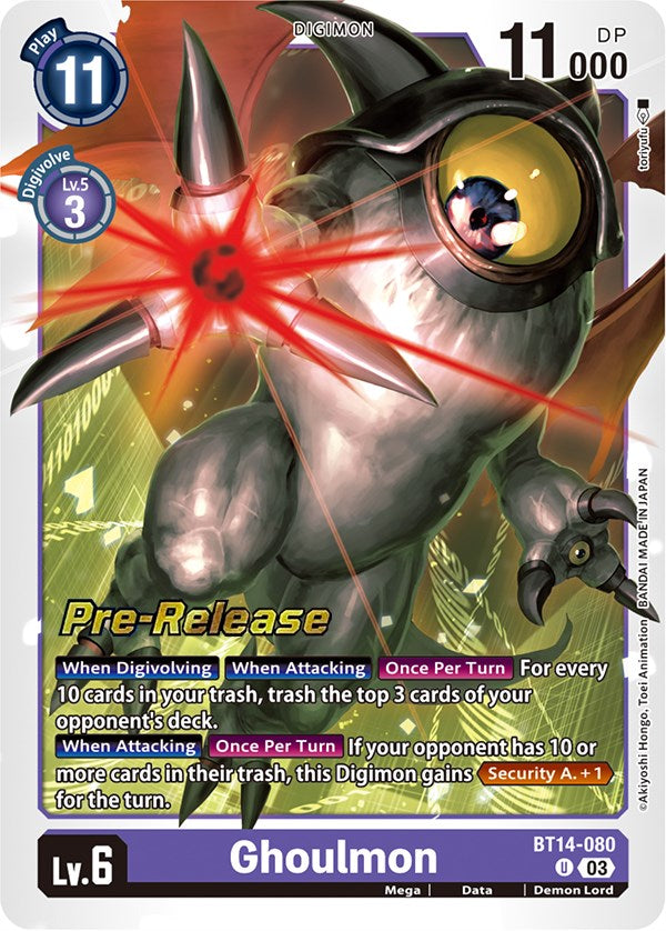 Ghoulmon [BT14-080] [Blast Ace Pre-Release Cards] | Devastation Store