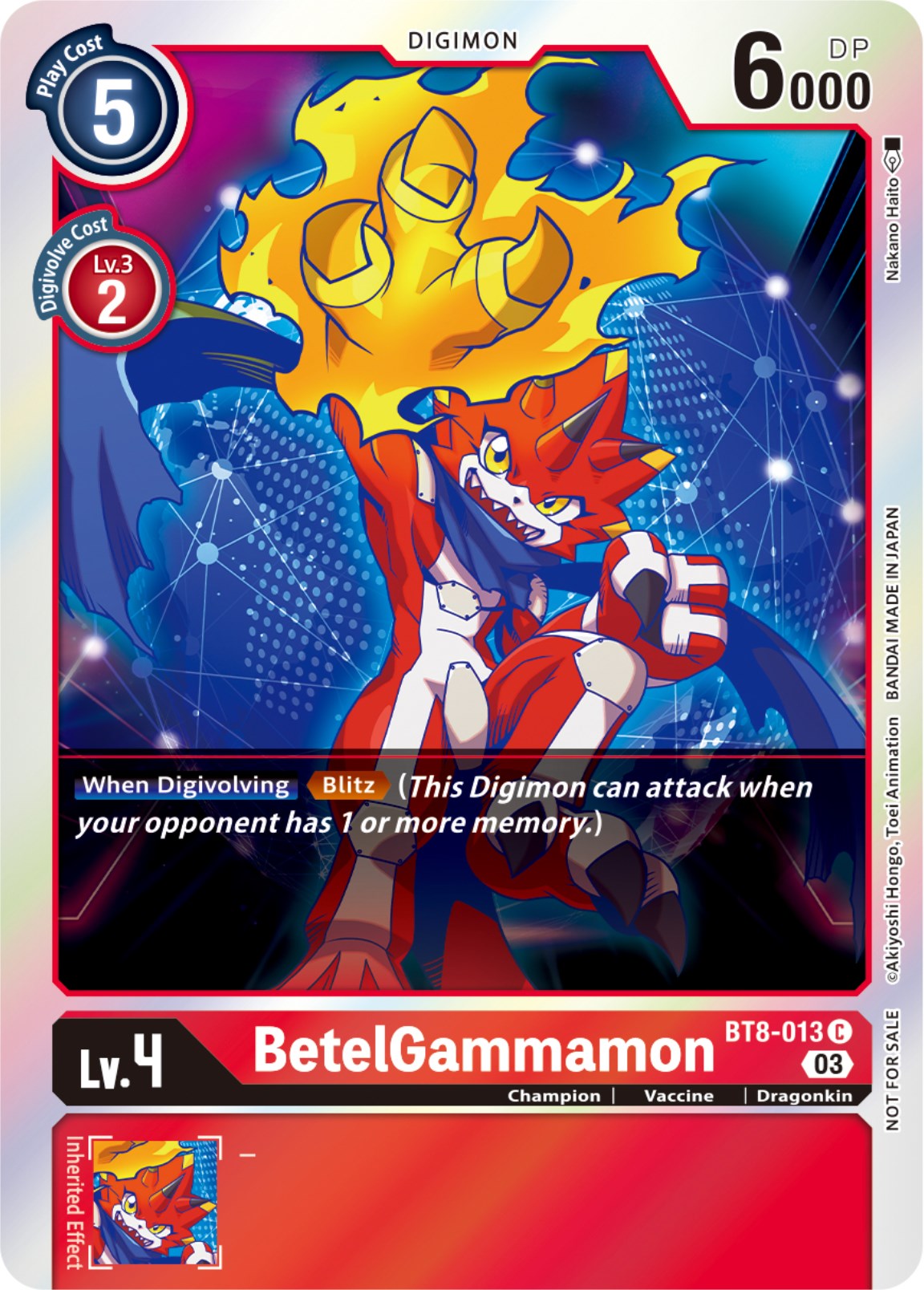 BetelGammamon [BT8-013] (Official Tournament Pack Vol.11) [New Awakening] | Devastation Store