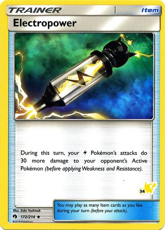 Electropower (172/214) (Pikachu Stamp #34) [Battle Academy 2020] | Devastation Store