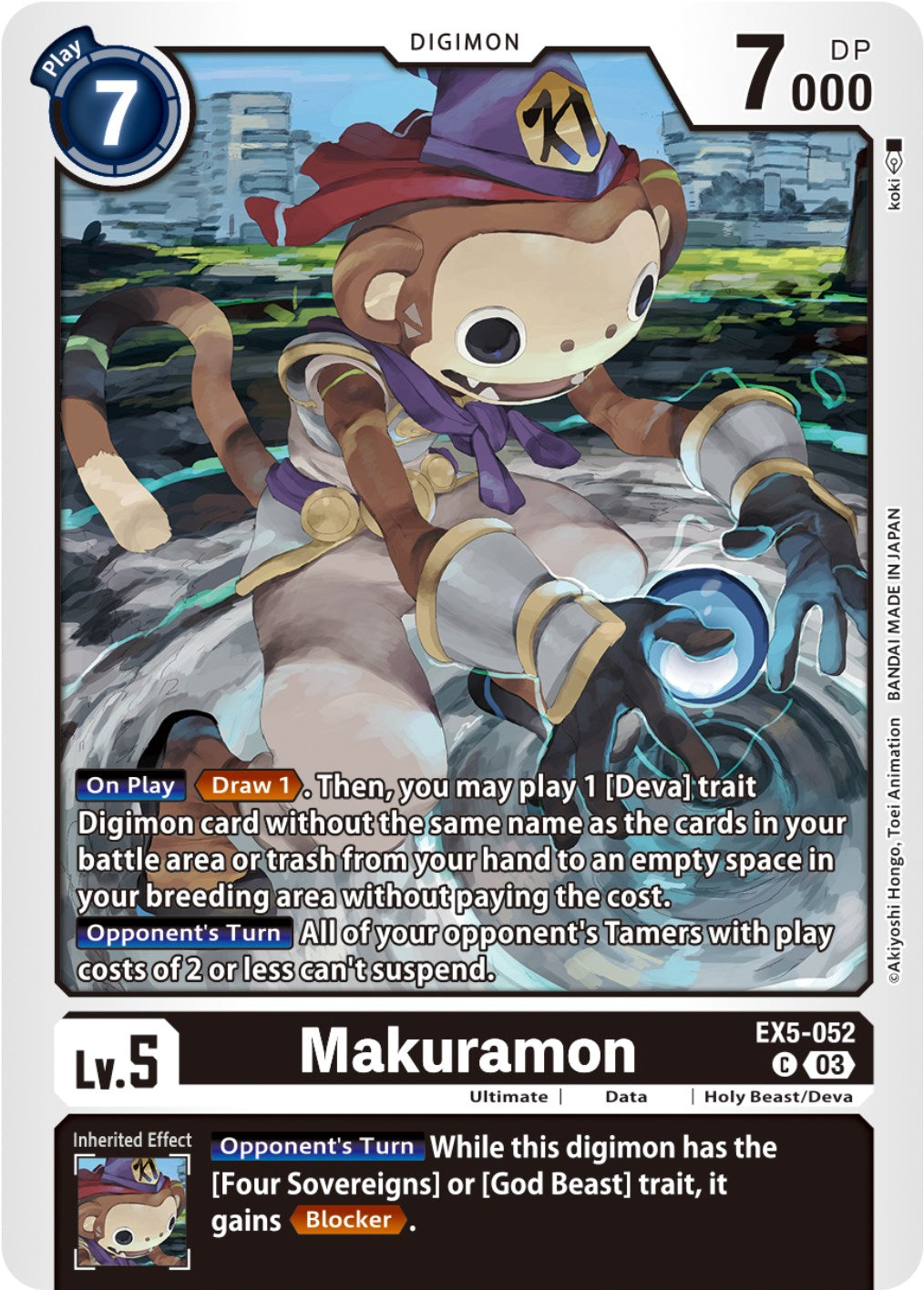 Makuramon [EX5-052] [Animal Colosseum] | Devastation Store