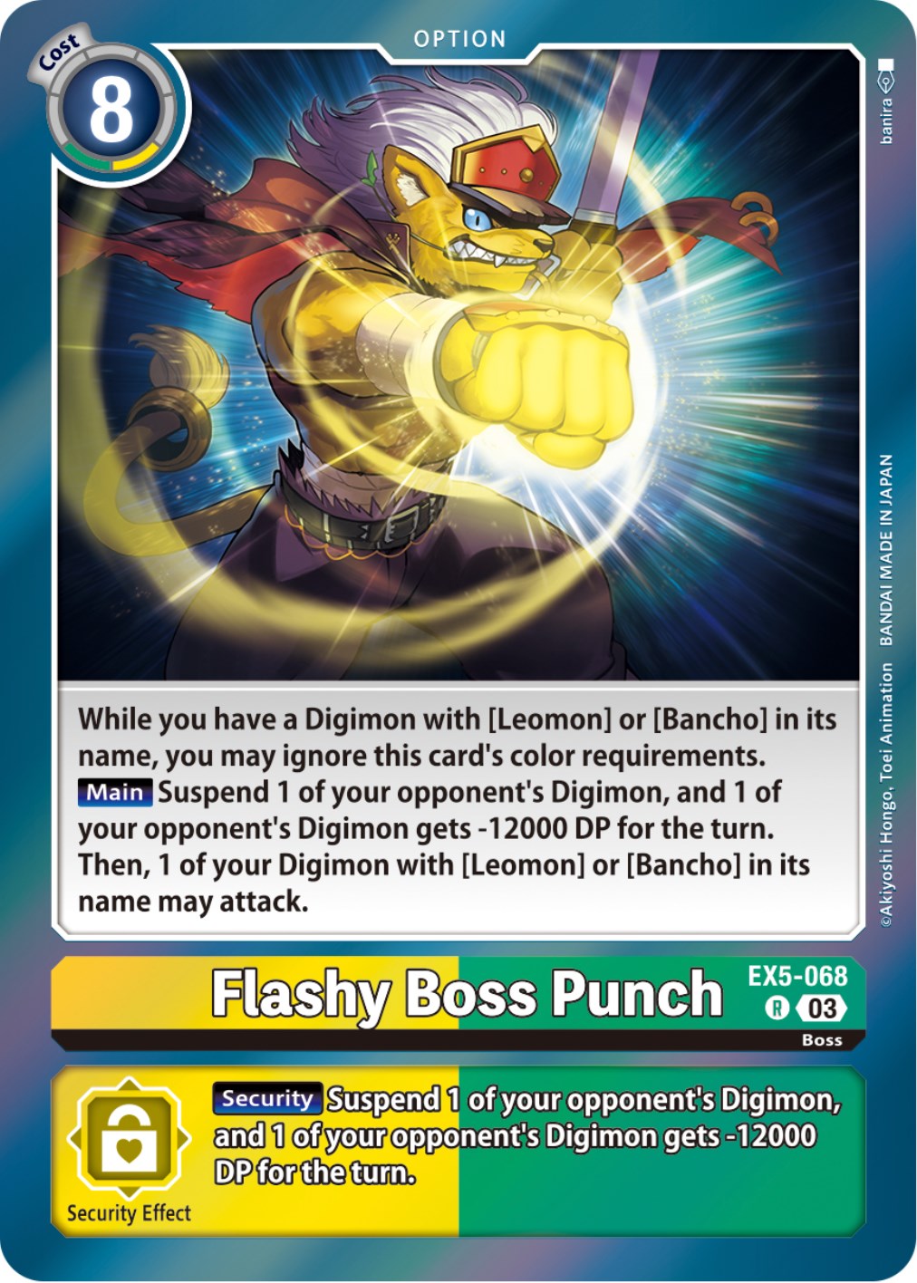 Flashy Boss Punch [EX5-068] [Animal Colosseum] | Devastation Store