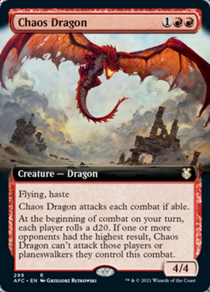 Chaos Dragon (Extended) [Dungeons & Dragons: Adventures in the Forgotten Realms Commander] | Devastation Store