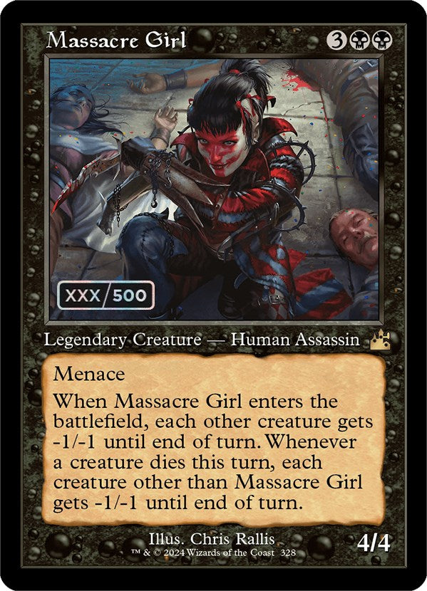 Massacre Girl (Retro) (Serialized) [Ravnica Remastered] | Devastation Store
