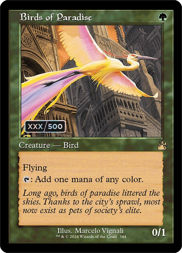 Birds of Paradise (Retro) (Serialized) [Ravnica Remastered] | Devastation Store