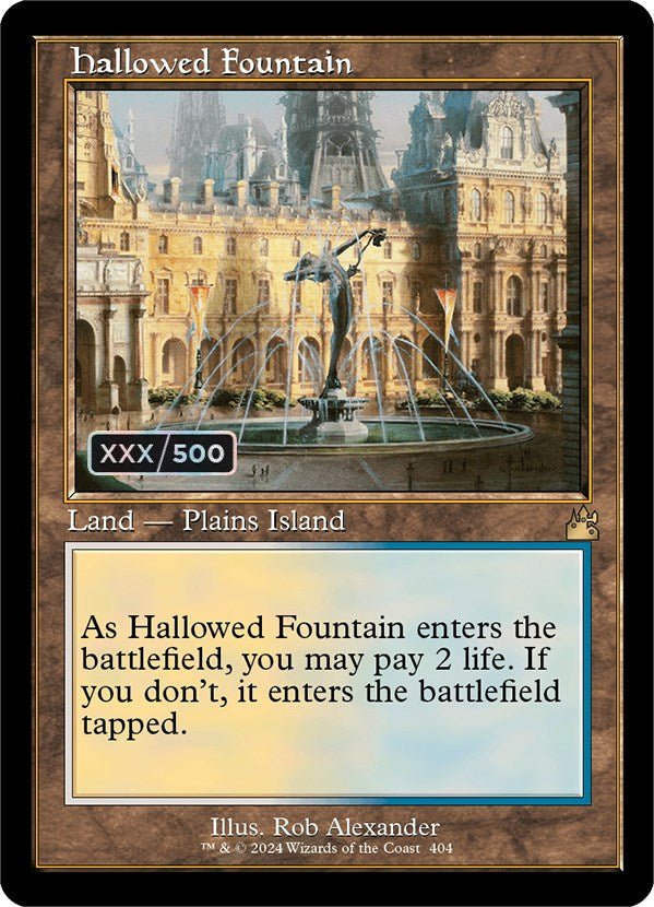 Hallowed Fountain (Retro) (Serialized) [Ravnica Remastered] | Devastation Store