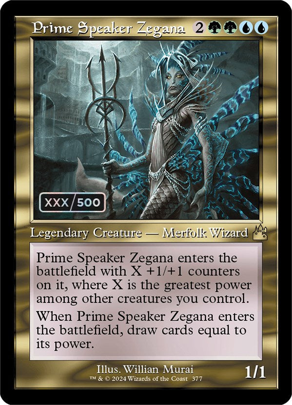 Prime Speaker Zegana (Retro) (Serialized) [Ravnica Remastered] | Devastation Store