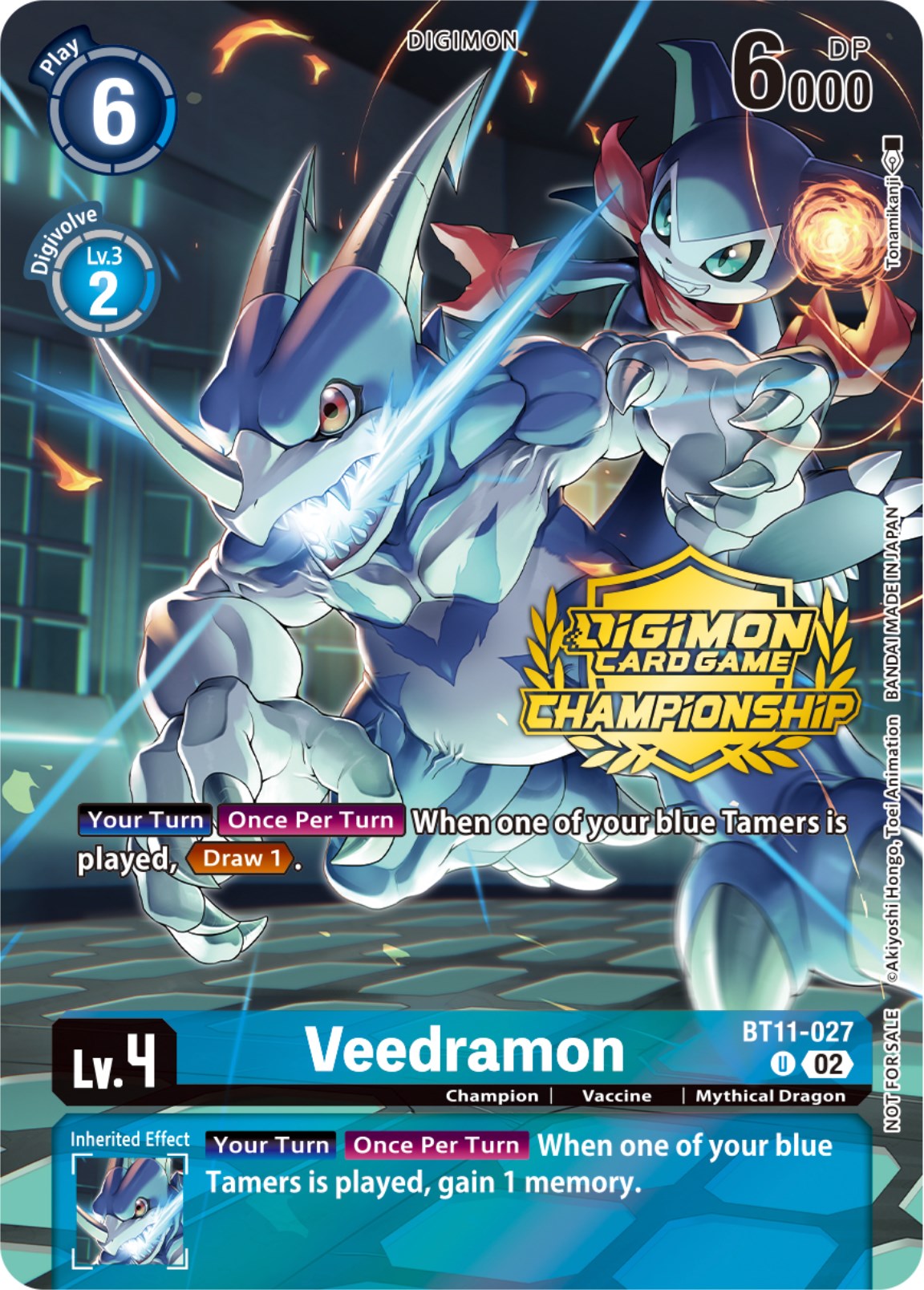 Veedramon [BT11-027] (Championship 2023 Tamers Pack) [Dimensional Phase Promos] | Devastation Store