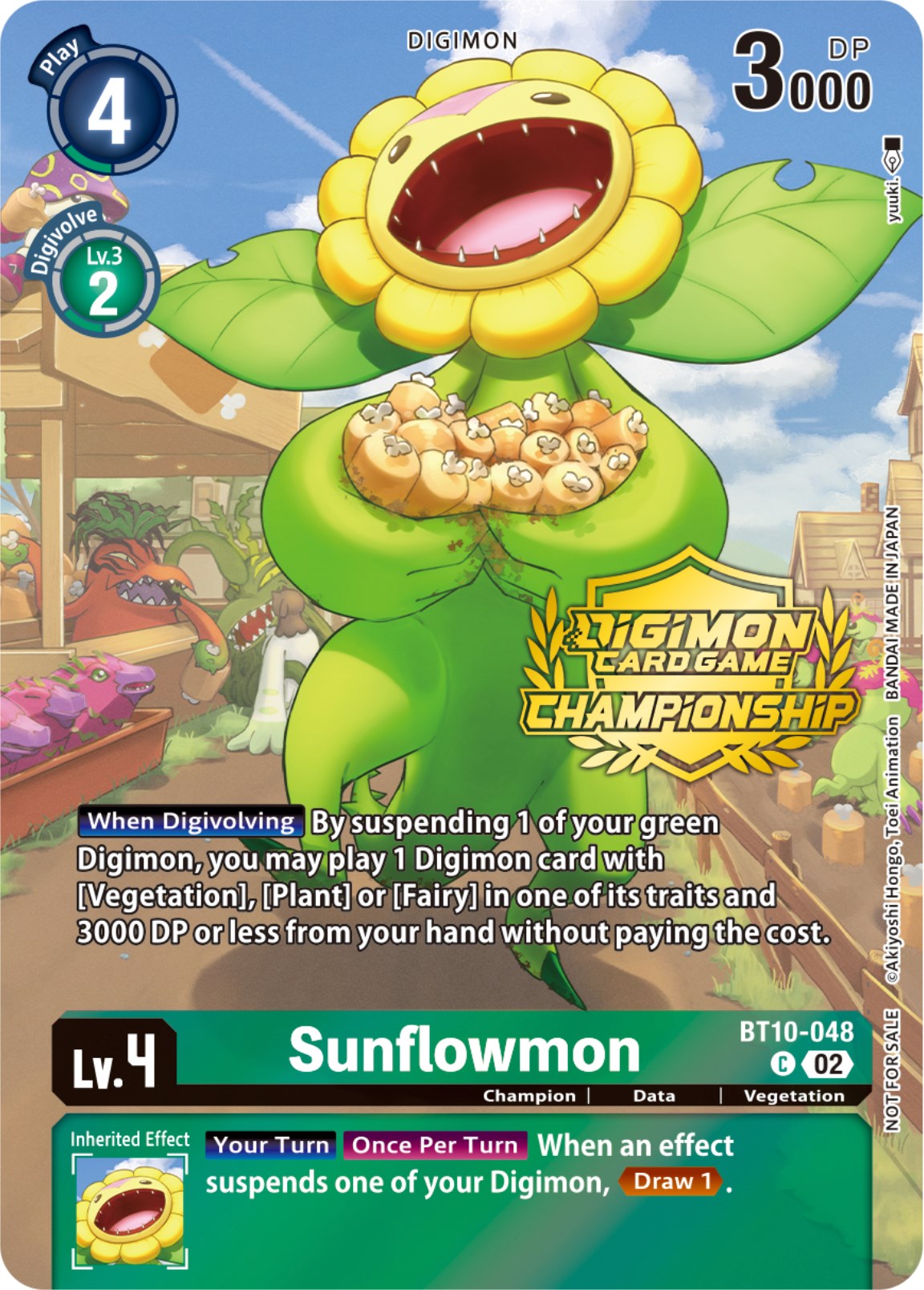 Sunflowmon [BT10-048] (Championship 2023 Tamers Pack) [Xros Encounter Promos] | Devastation Store