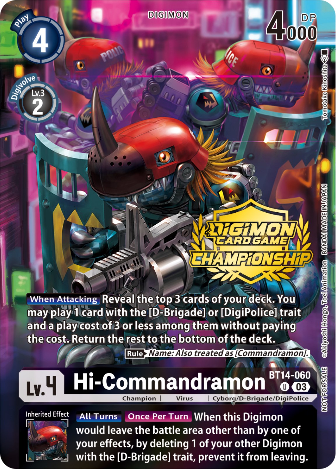 Hi-Commandramon [BT14-060] (Championship 2023 Tamers Pack) [Blast Ace Promos] | Devastation Store