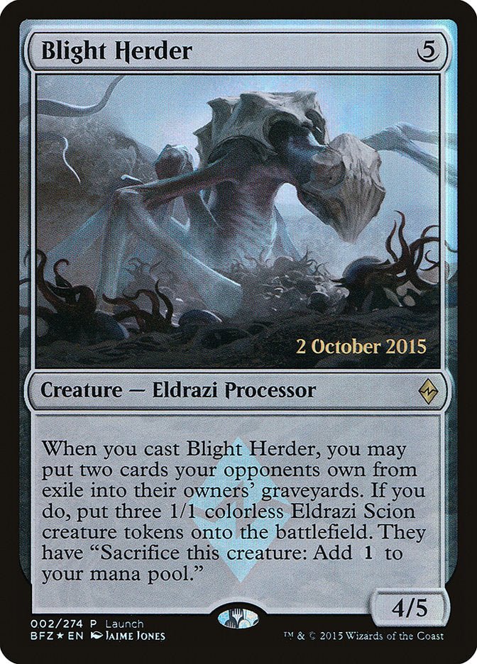 Blight Herder (Launch) [Battle for Zendikar Promos] - Devastation Store | Devastation Store