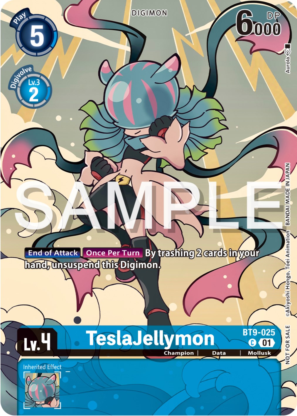 TeslaJellymon [BT9-025] (Digimon Illustration Competition Pack 2023) [X Record Promos] | Devastation Store
