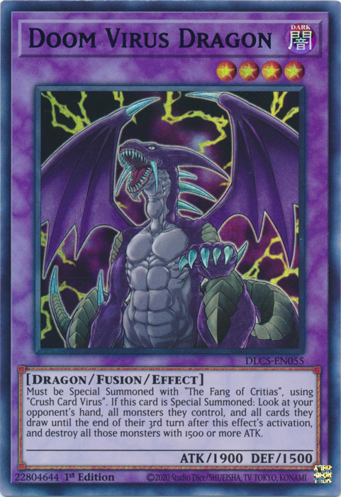 Doom Virus Dragon (Purple) [DLCS-EN055] Ultra Rare | Devastation Store