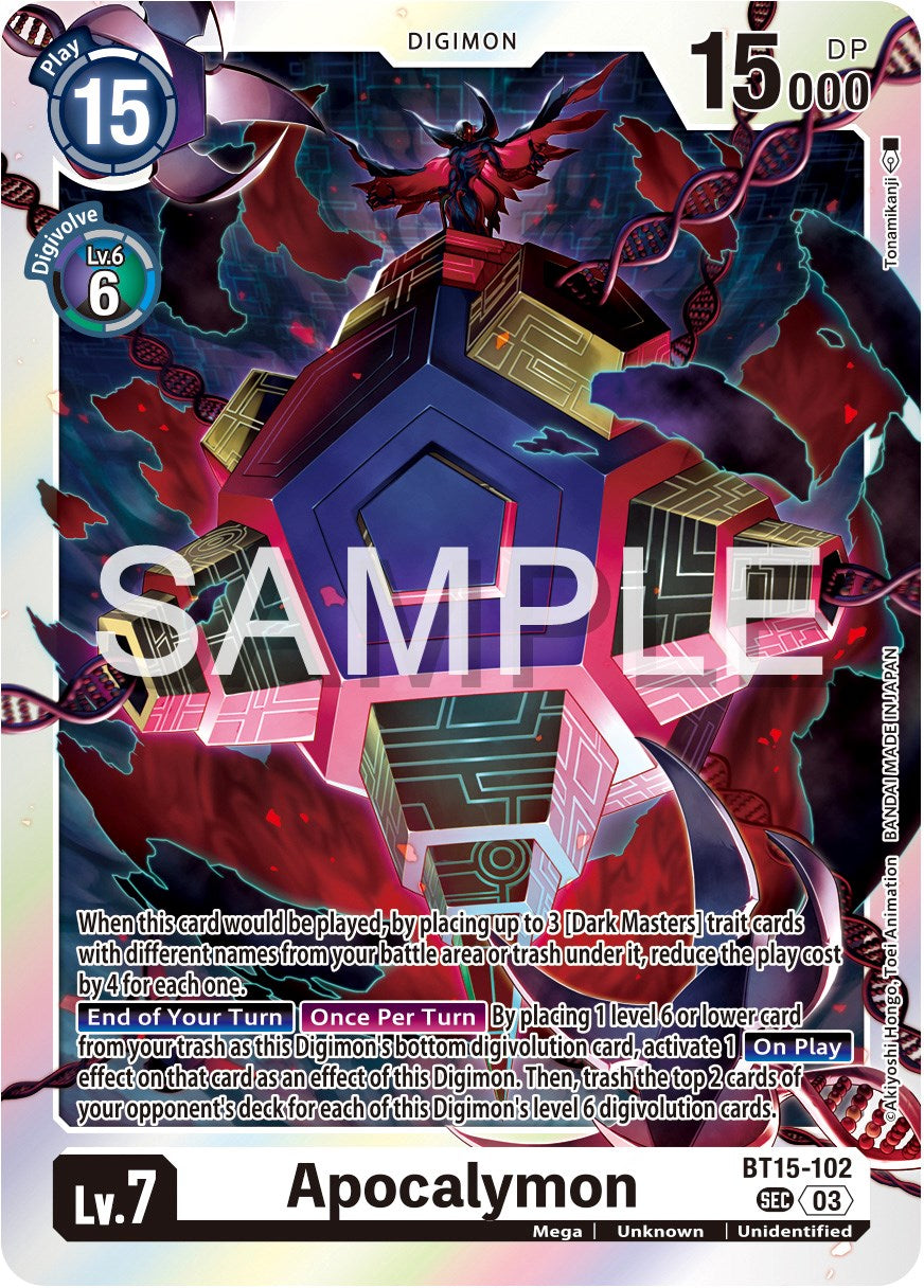 Apocalymon [BT15-102] [Exceed Apocalypse] | Devastation Store