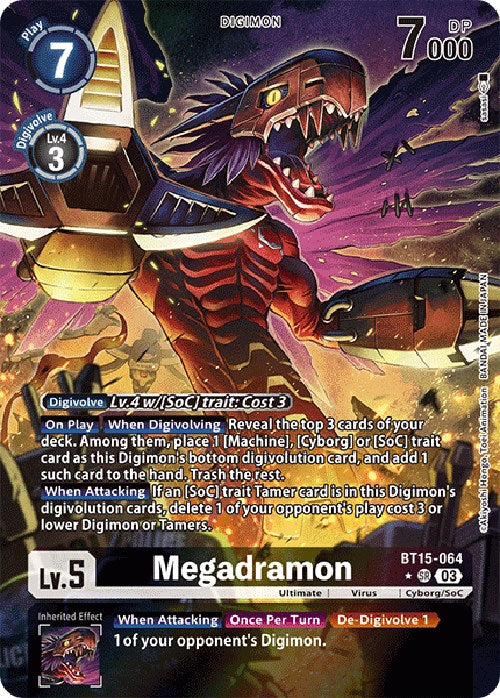 Megadramon [BT15-064] (Alternate Art) [Exceed Apocalypse] | Devastation Store