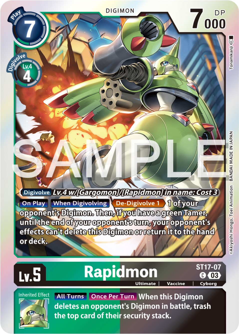 Rapidmon [ST17-07] [Starter Deck: Double Typhoon Advanced Deck Set] | Devastation Store
