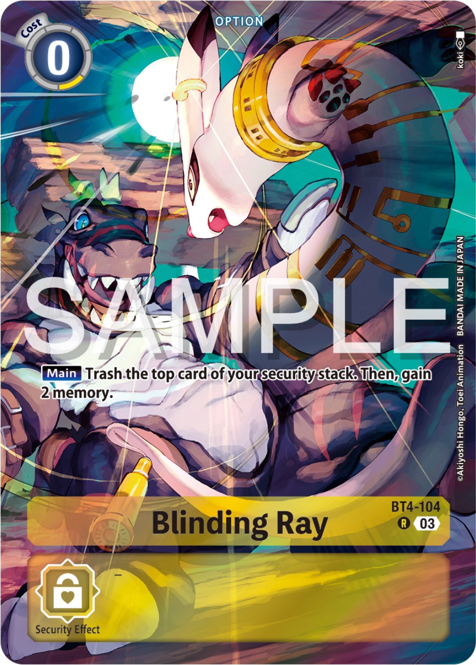Blinding Ray [BT4-104] (Reprint) [Starter Deck: Double Typhoon Advanced Deck Set] | Devastation Store