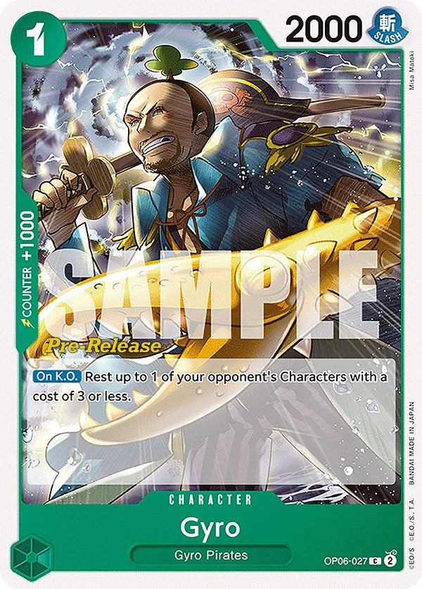 Gyro [Wings of the Captain Pre-Release Cards] | Devastation Store