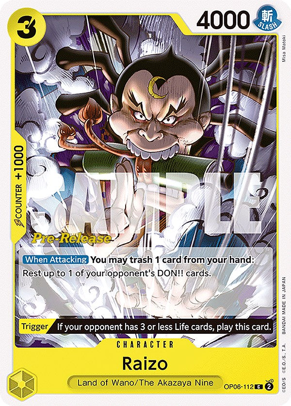 Raizo [Wings of the Captain Pre-Release Cards] | Devastation Store