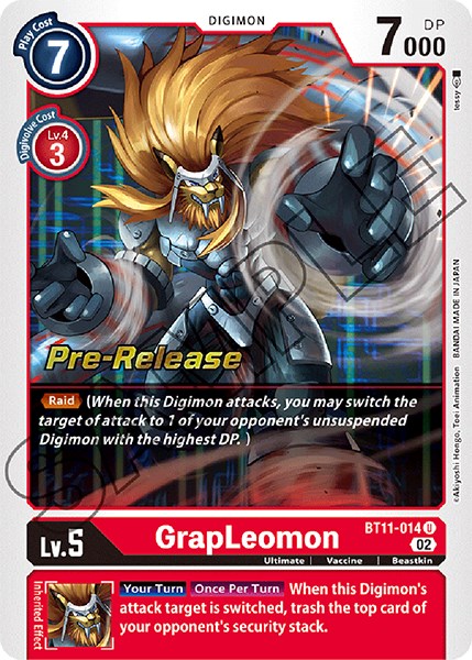 GrapLeomon [BT11-014] [Dimensional Phase Pre-Release Promos] | Devastation Store